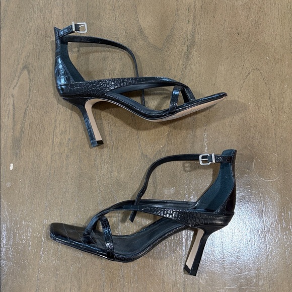 GB Franiquie black leather Heel Sandal - Picture 4 of 6